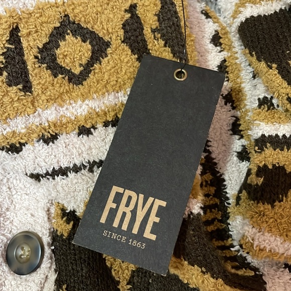 Frye Nordic pattern button up cardigan NWT XS - Picture 5 of 5